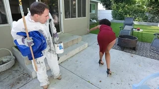 Маляр трахает мамку негритянку