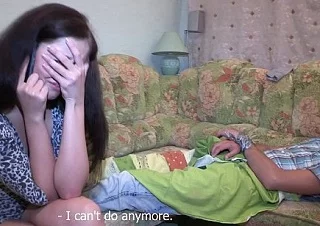 Заплаканная русская жена, узнала о секс измене мужа