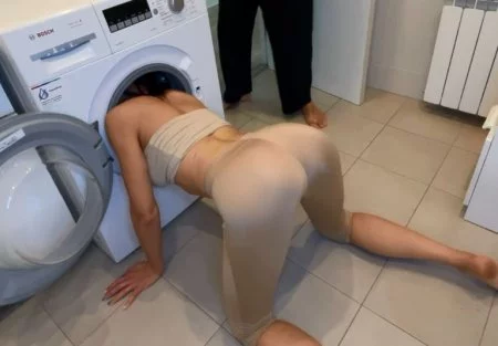 Застряну в стиралке и пасынок полюбому меня трахнет