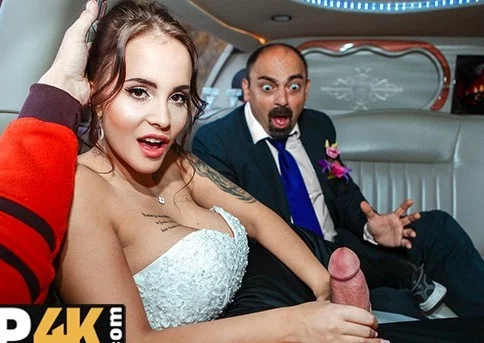 Анал в лимузине с чужой невестой